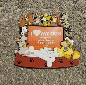 Disney Dog Magnetic Photo Frame - Red, Yellow, and White
